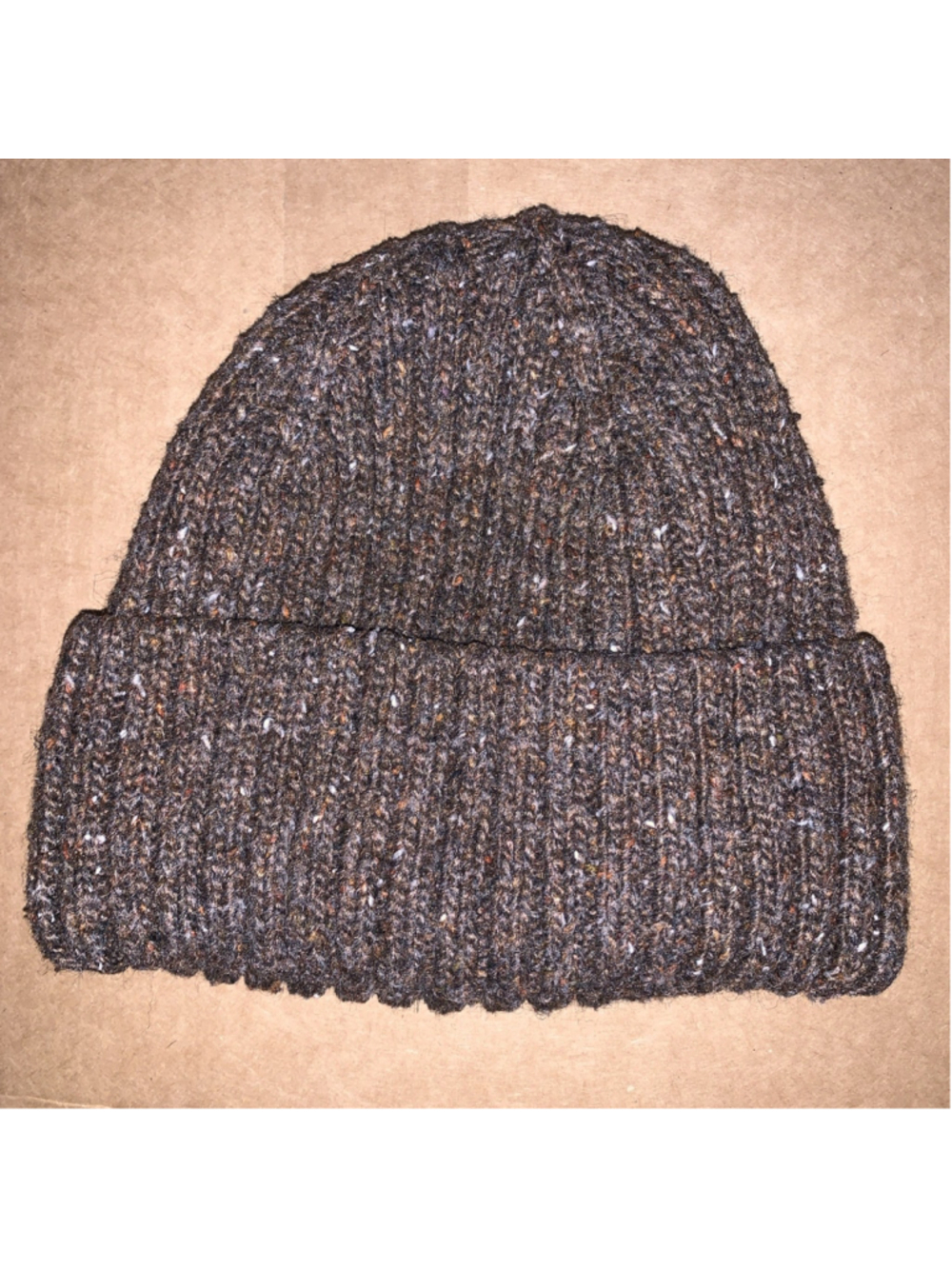 Zara brown knit beanie Hat Ages 10-14 years 56 cm soft ok